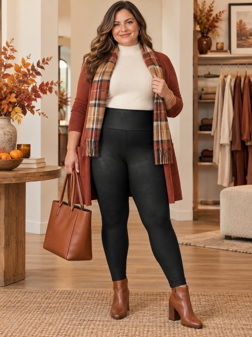 Simply Vera Vera Wang Black Faux Leather Leggings | Size 1X - NWT